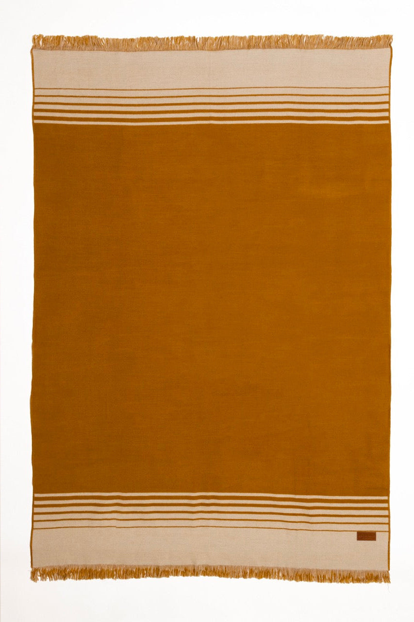 Versailles - Gold and Beige Luxury Throw Blanket