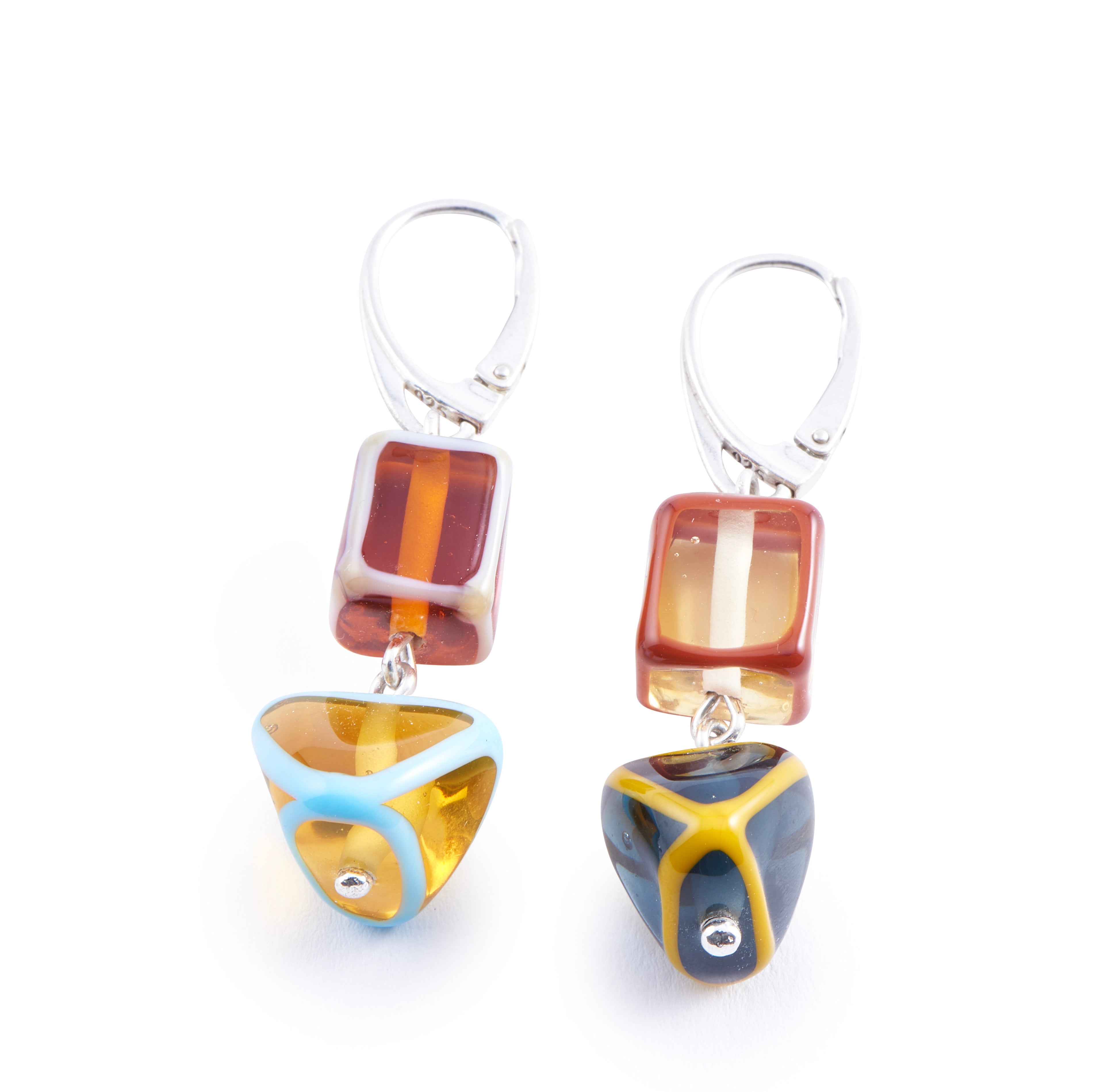 Handmade Silver & Glass Necklace, Earrings & Bracelet - Kubi African