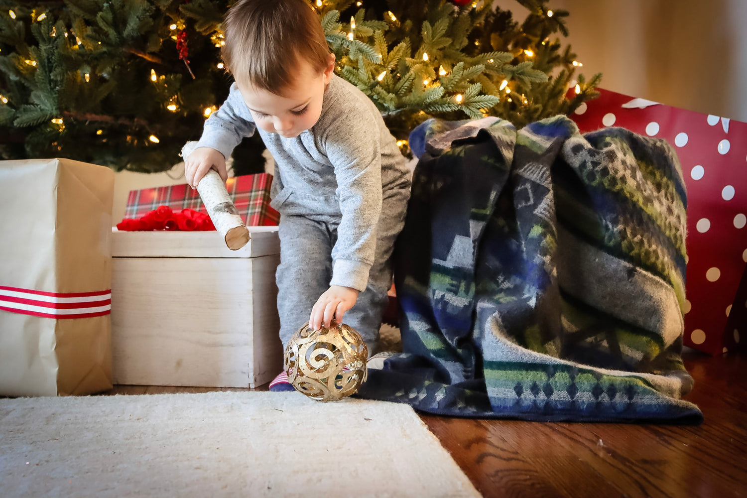 Artisan-Made Southwestern Queen-Sized Blanket - Andes Storm
