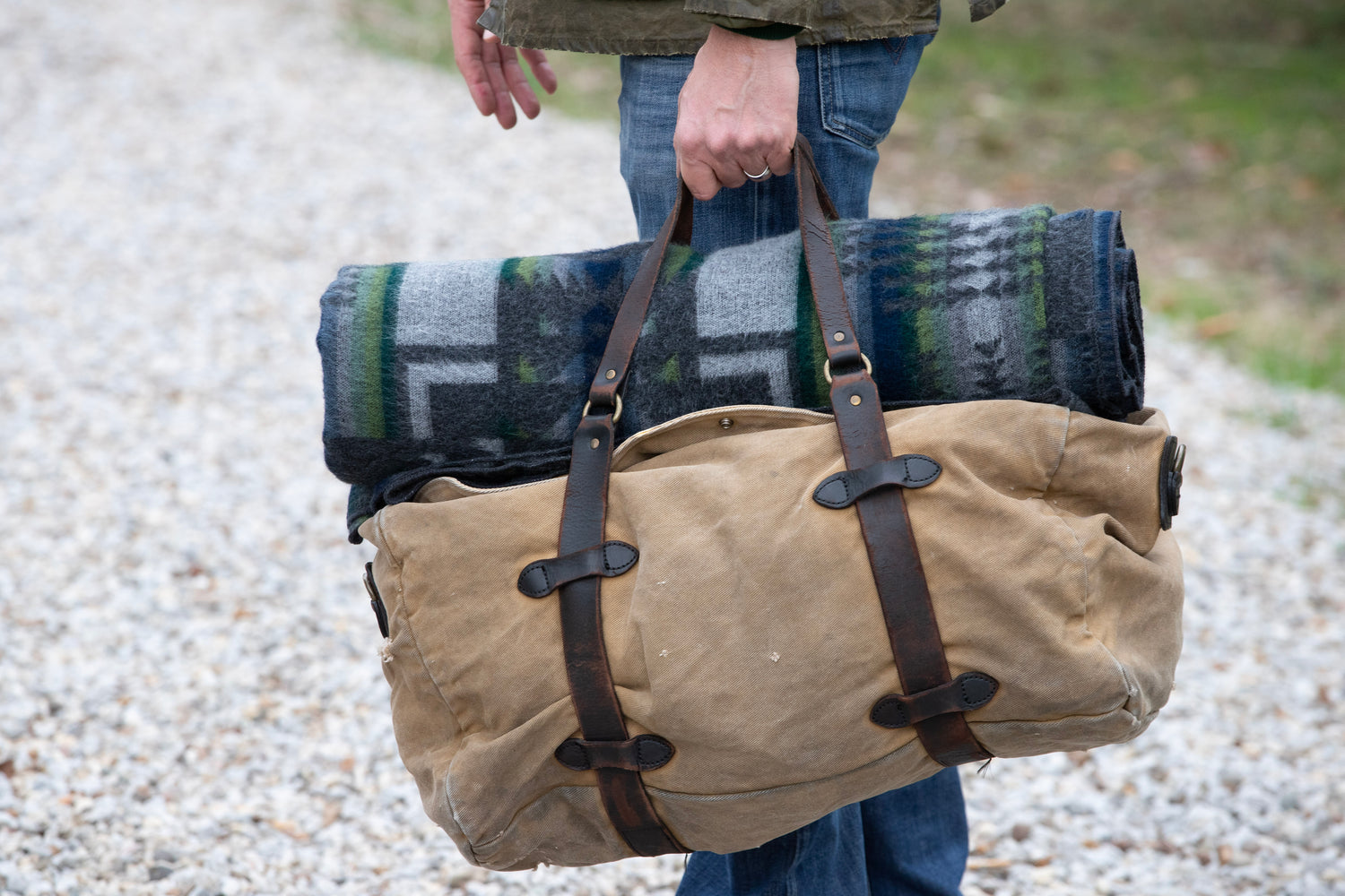 Artisan-Made Southwestern Queen-Sized Blanket - Andes Storm