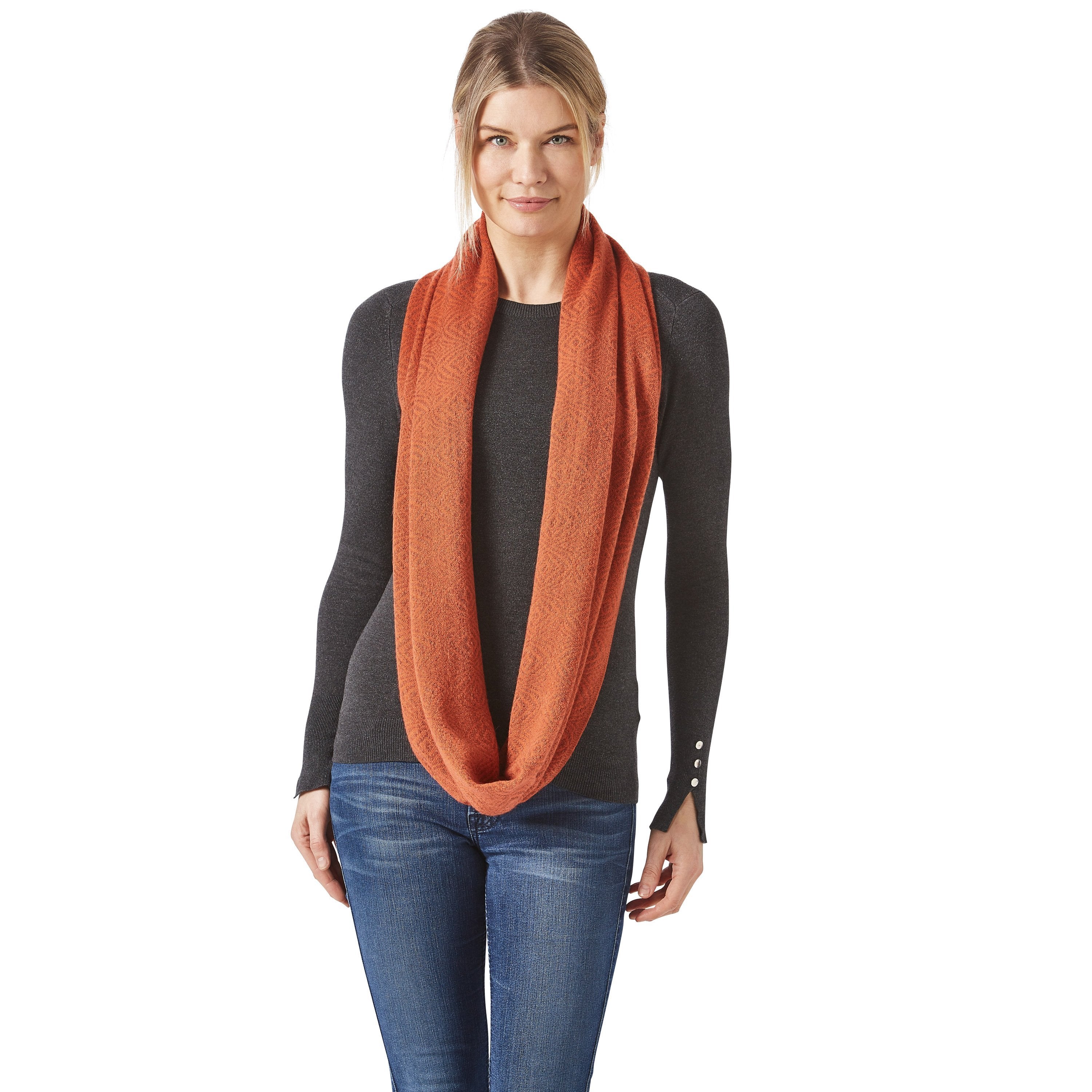 Rust Infinity Scarf - Ecuadane