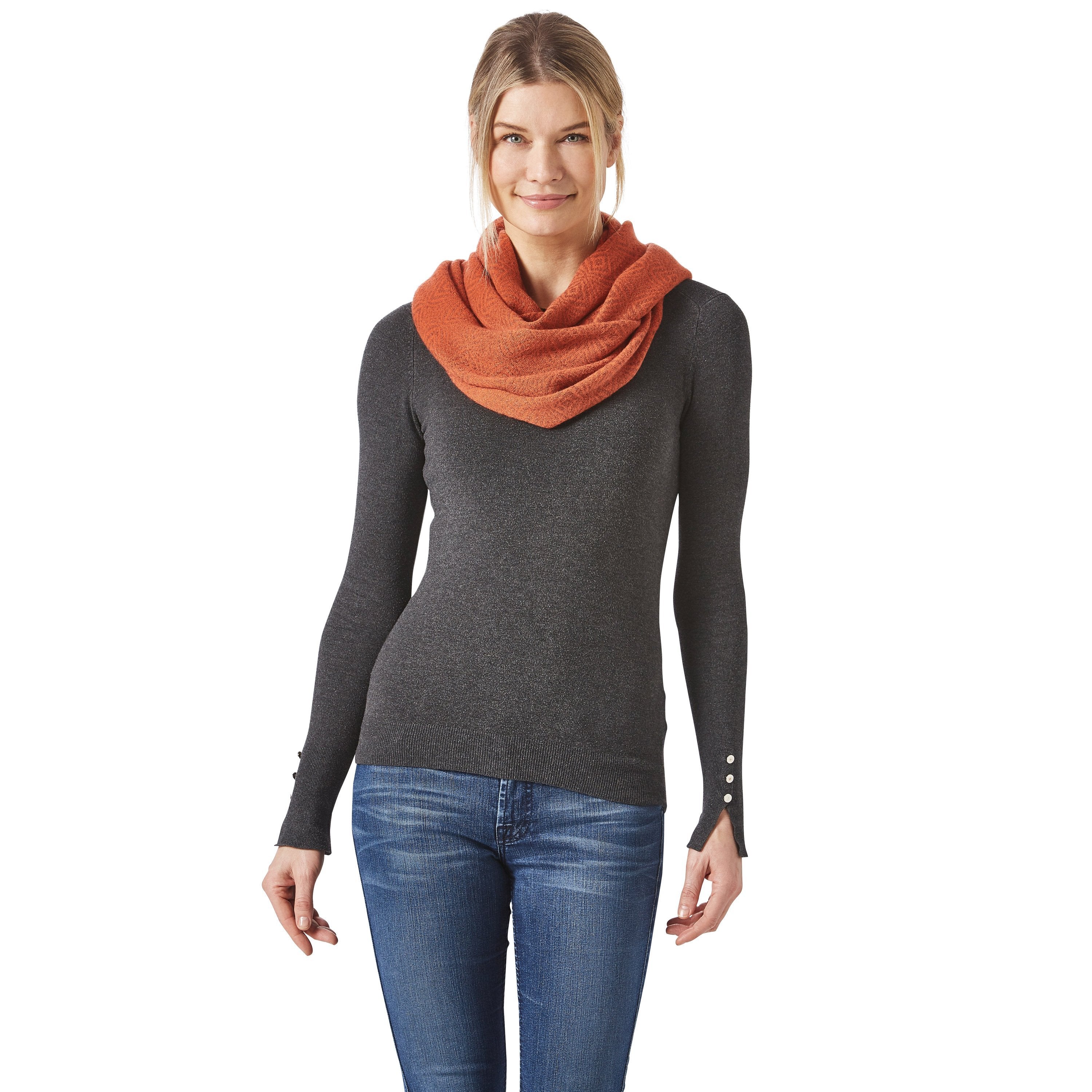 Rust Infinity Scarf - Ecuadane