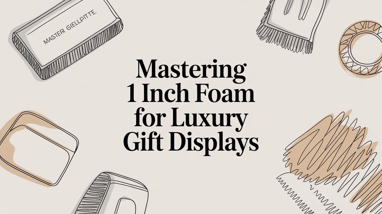 Mastering 1 Inch Foam for Luxury Gift Displays