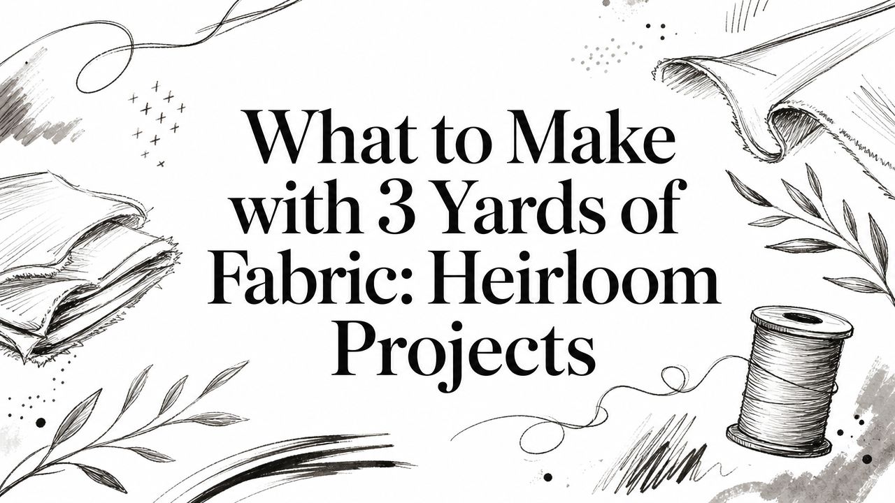 What to Make with 3 Yards of Fabric: Heirloom Projects