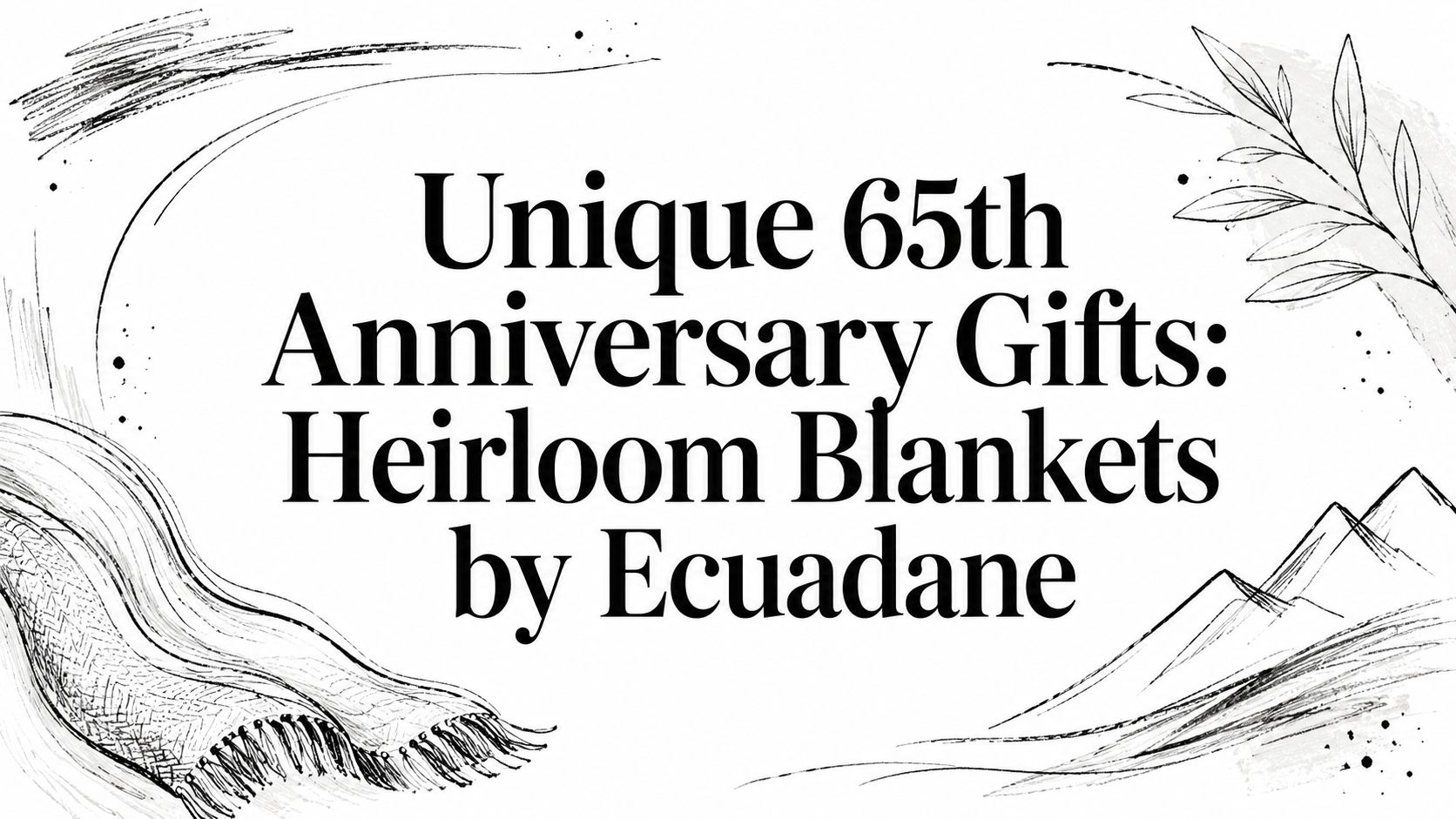 Unique 65th Anniversary Gifts: Heirloom Blankets by Ecuadane