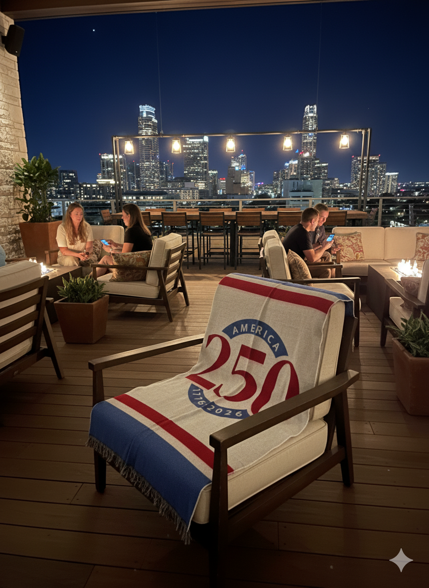 A250 Circular White Outdoor Night