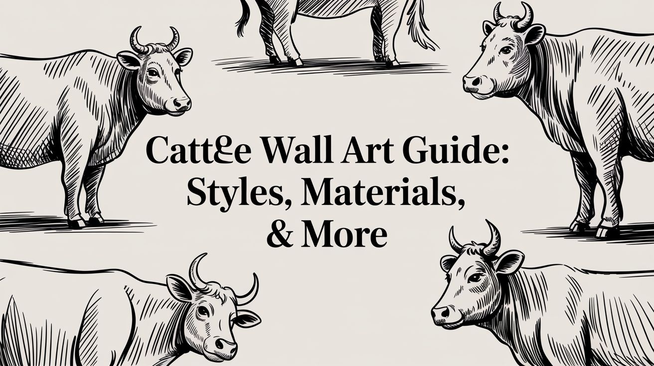 Cattle Wall Art Guide: Styles, Materials, & More