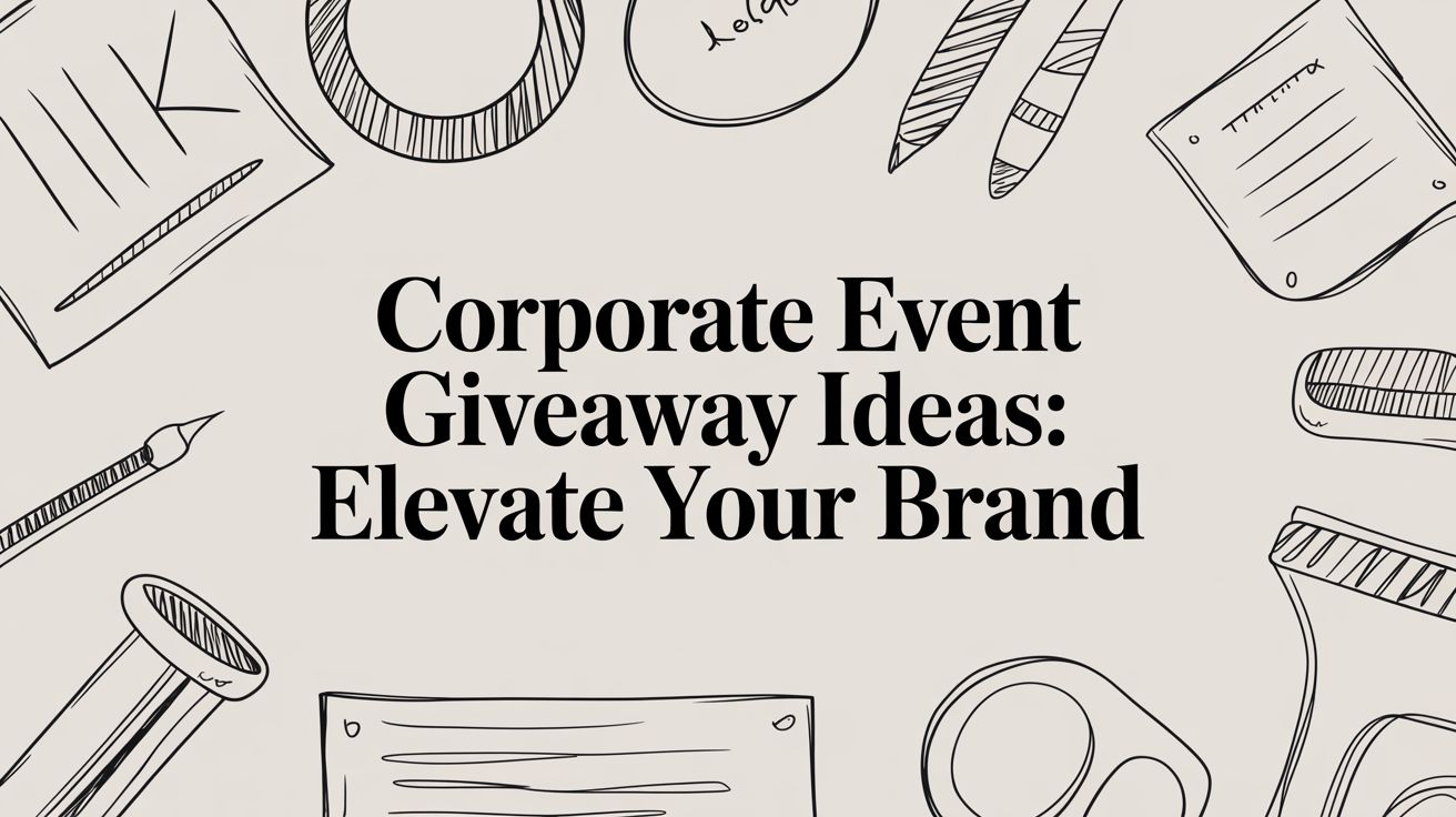 Corporate Event Giveaway Ideas That Support the Event Experience
