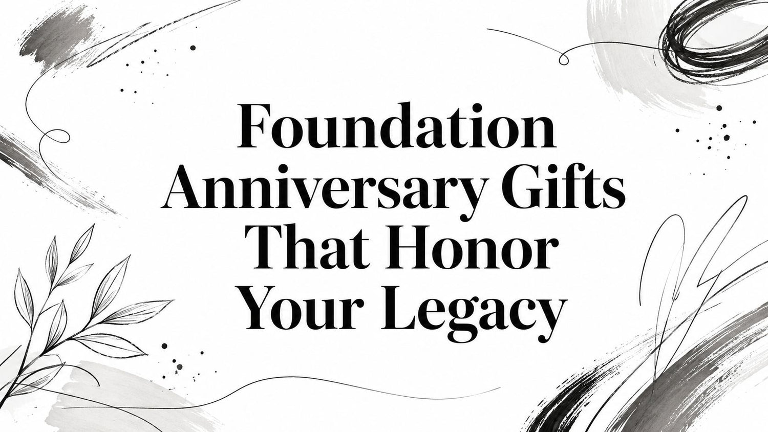 Foundation Anniversary Gifts That Honor Organizational History