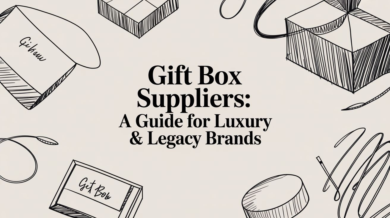 Gift Box Suppliers: A Guide for Luxury & Legacy Brands