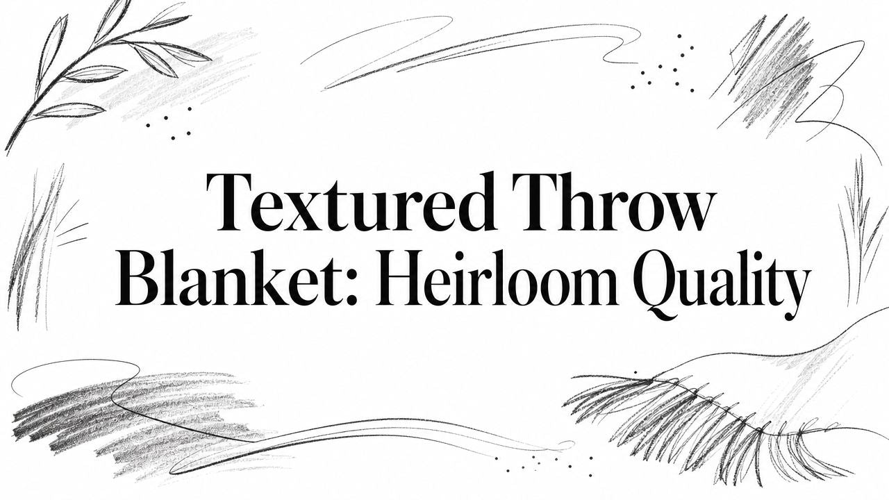 Textured Throw Blanket: Heirloom Quality