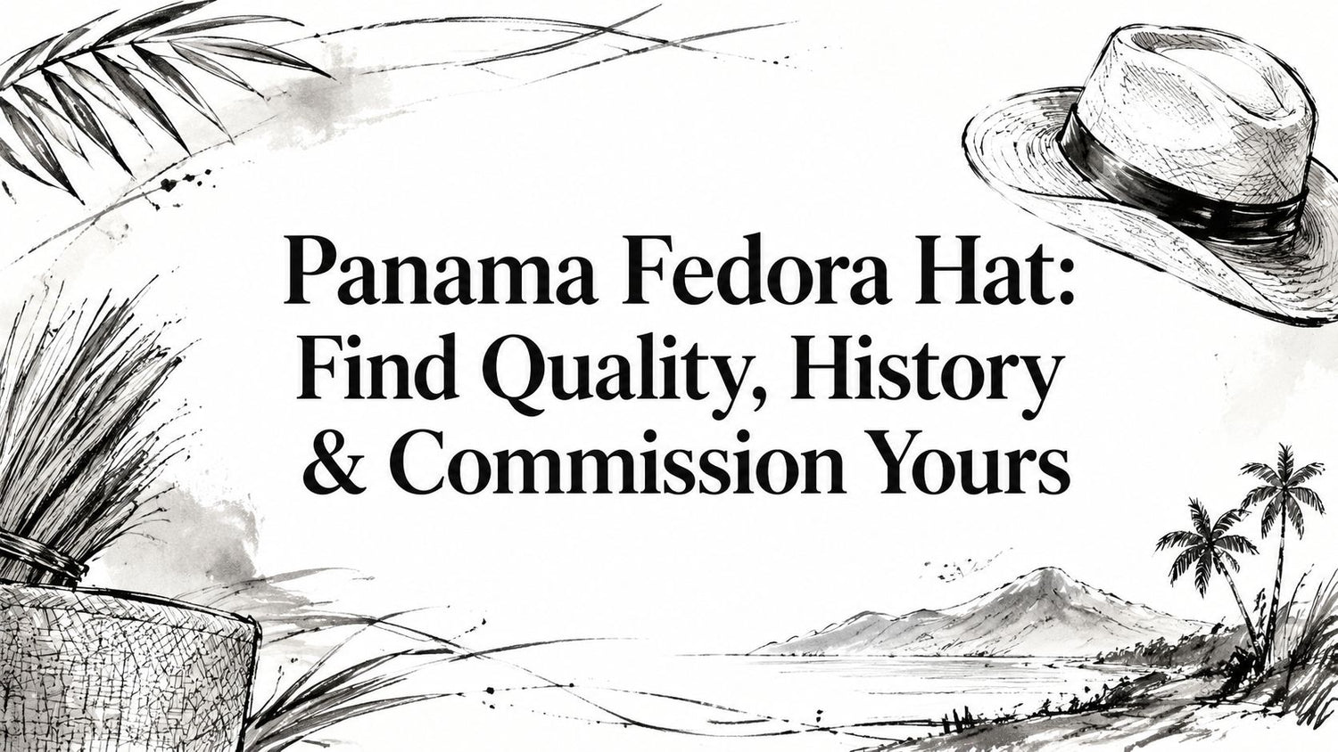 Panama Fedora Hat: Find Quality, History & Commission Yours