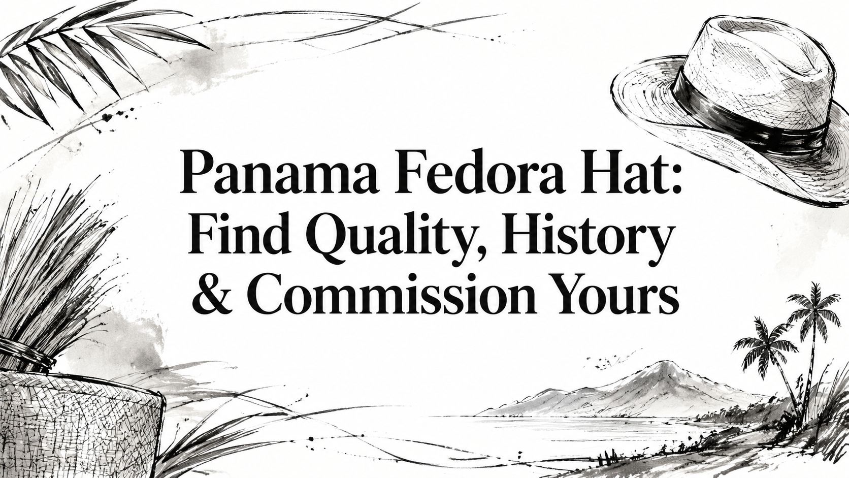Panama Fedora Hat: Find Quality, History & Commission Yours