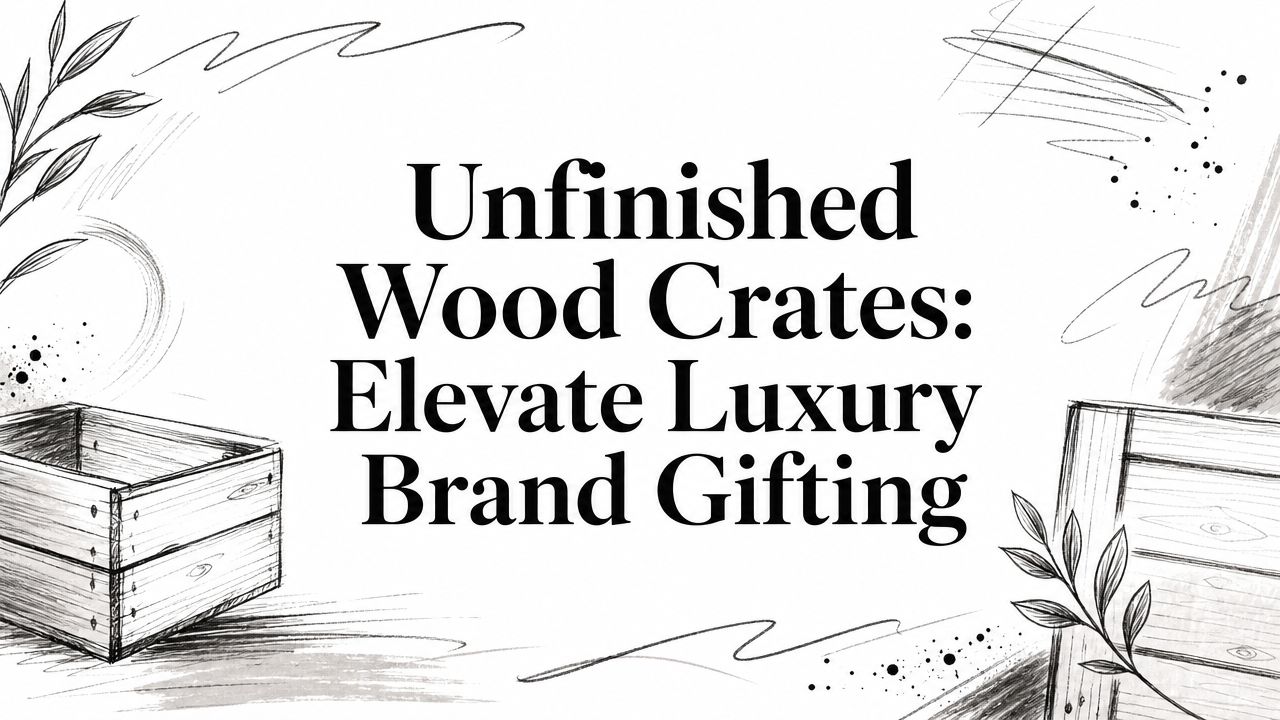 Unfinished Wood Crates: Elevate Luxury Brand Gifting