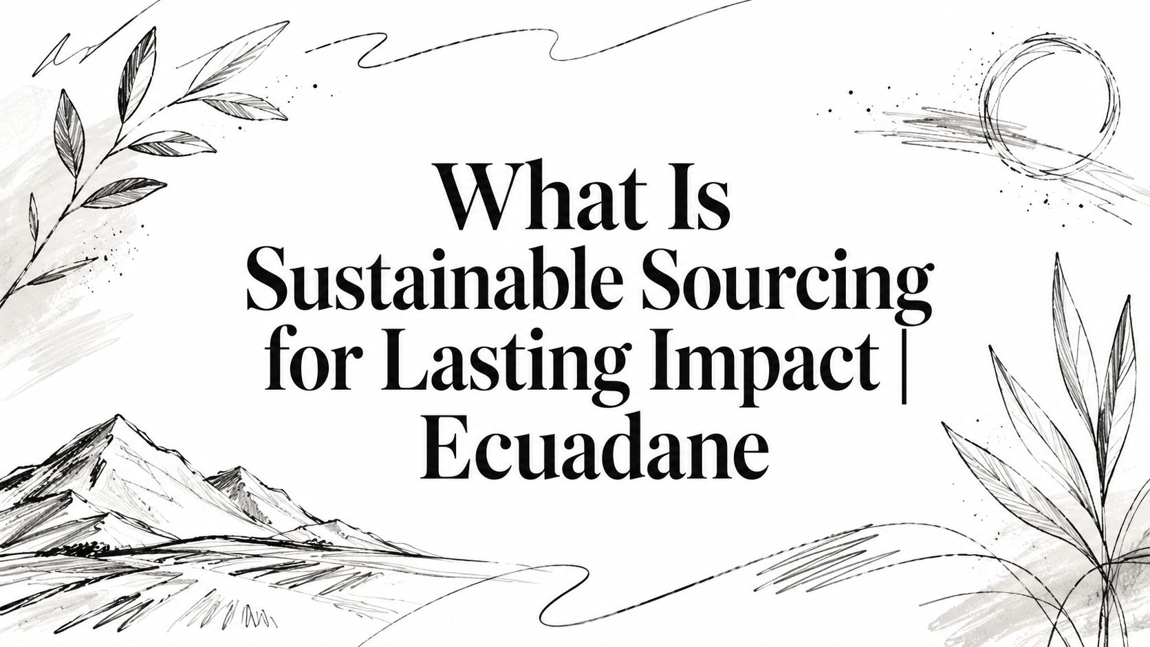 What Is Sustainable Sourcing for Merchandise and Textiles?