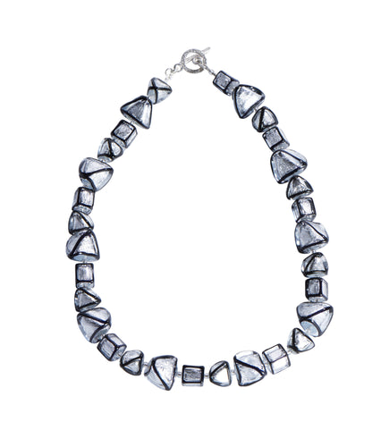 Handmade Silver &amp; Glass Jewelry - Black and Silver