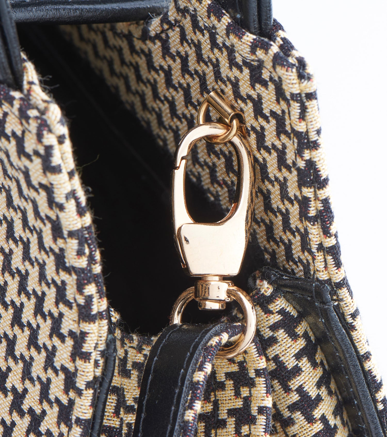 Chequer Houndstooth Loop Purse