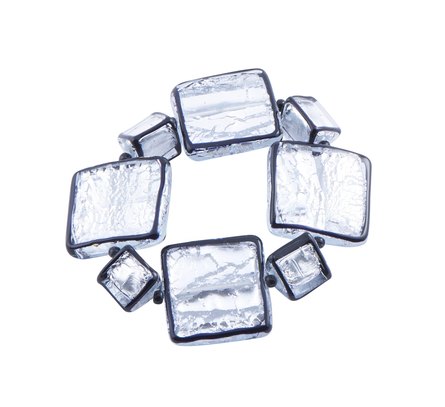 Handmade Silver &amp; Glass Jewelry - Black and Silver