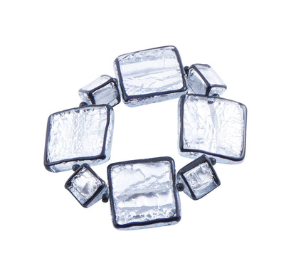 Handmade Silver &amp; Glass Jewelry - Black and Silver