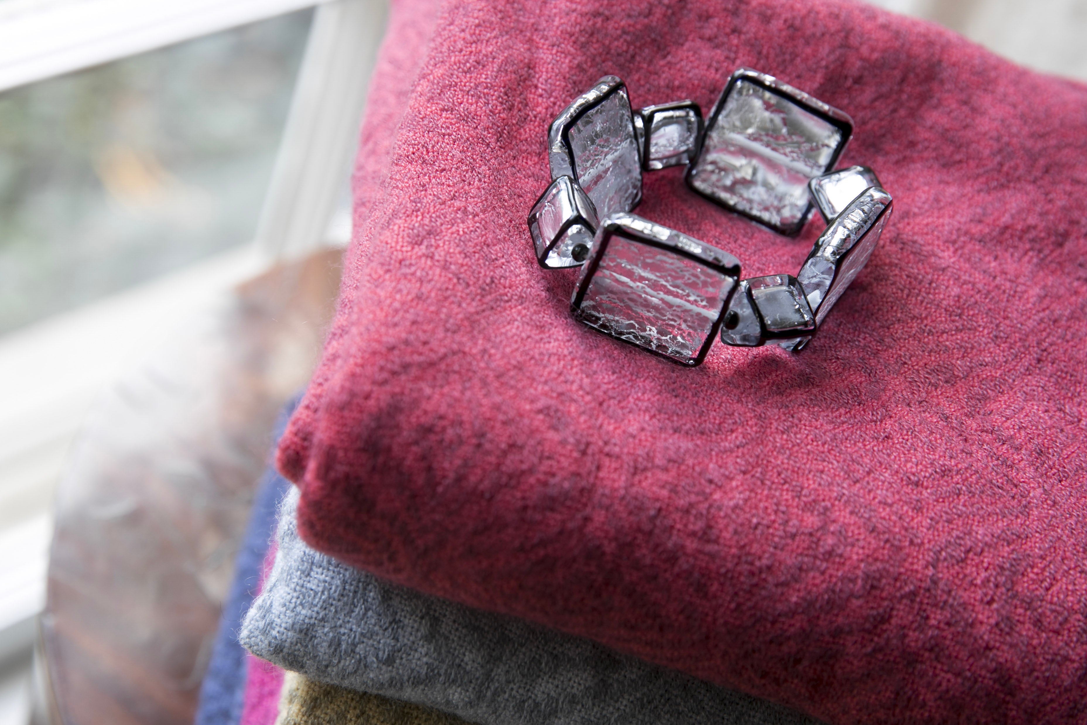 Handmade Silver &amp; Glass Jewelry - Black and Silver