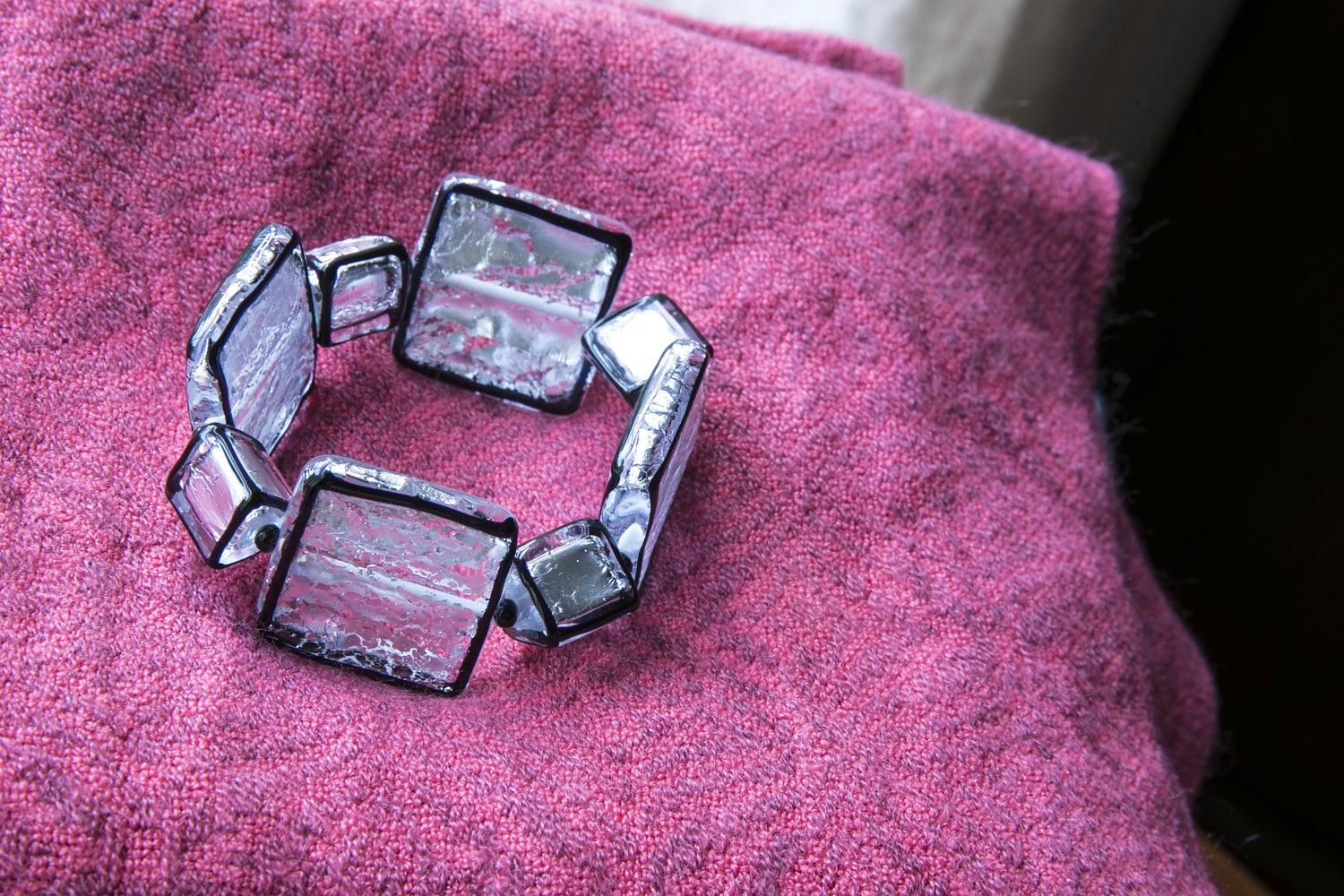 Handmade Silver &amp; Glass Jewelry - Black and Silver