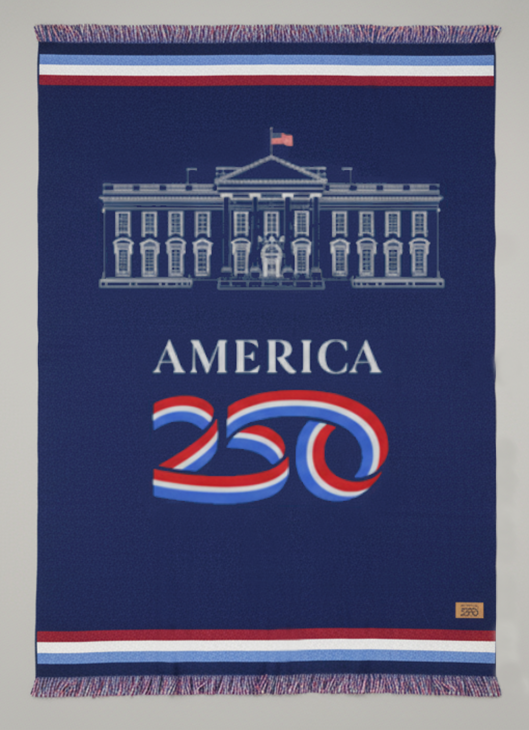 America 250 Whitehouse Throw Blanket