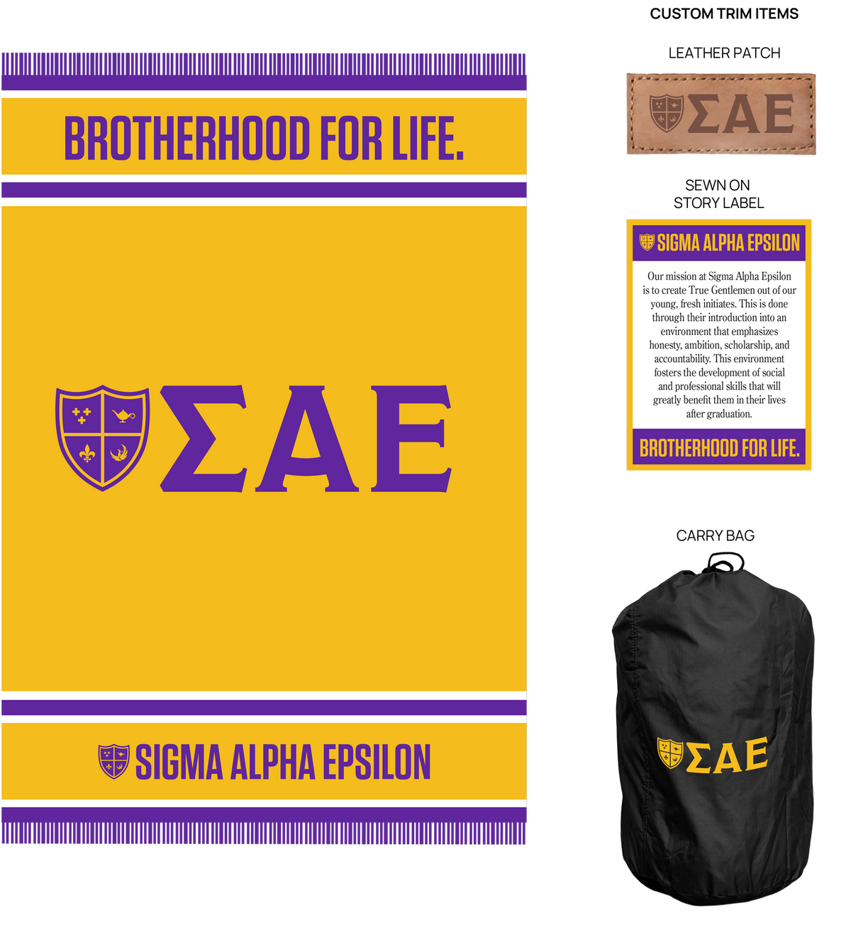 Premium fraternity and sorority recognition gift