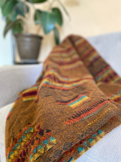 Artisan-Made Queen-Sized Blanket - Andes Mountain