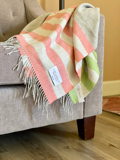 Alpaca Wool Blanket Made in Peru - Alpamayo Blanca