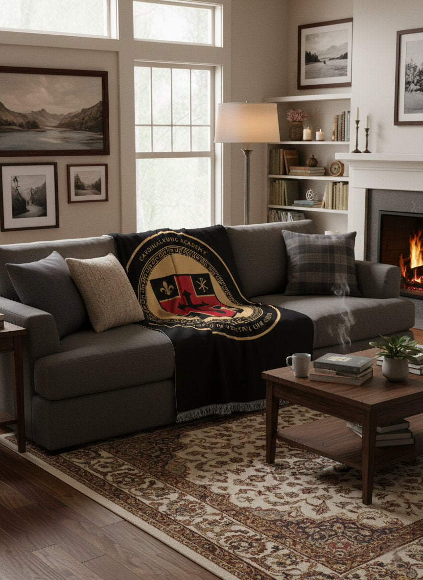 Custom university blanket design example for admitted students