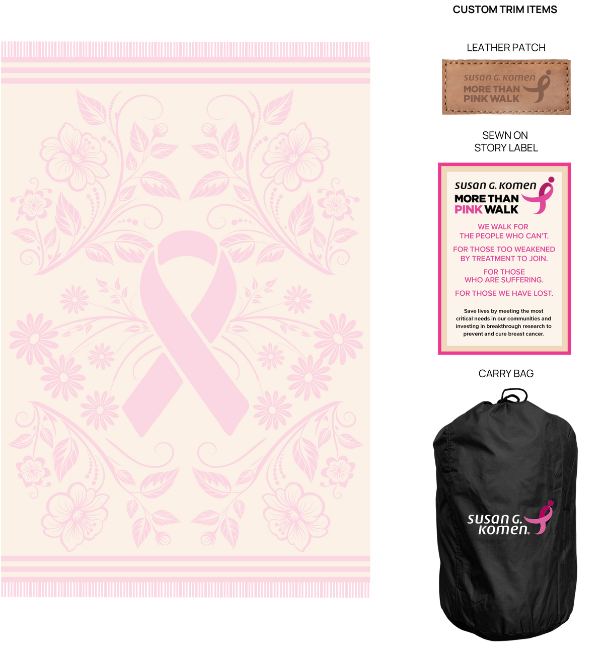 Woven For Hope Breast Cancer Awareness Blanket