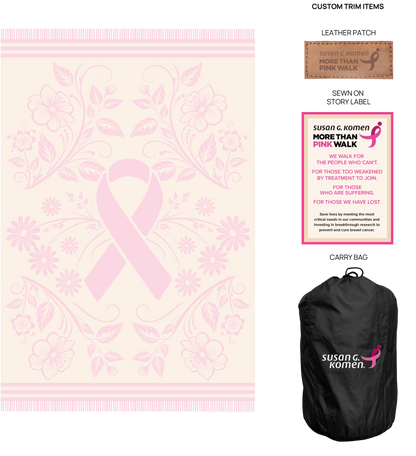 Woven For Hope Breast Cancer Awareness Blanket