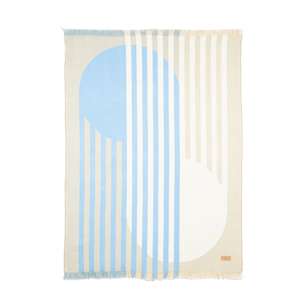 Blue Unifier Throw Artisan-Crafted Blanket