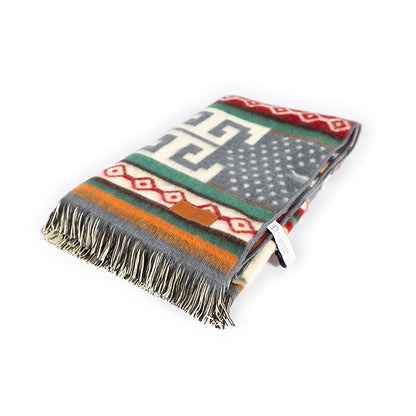 Artisan Woven Southwestern Throw - Sumaco Wave