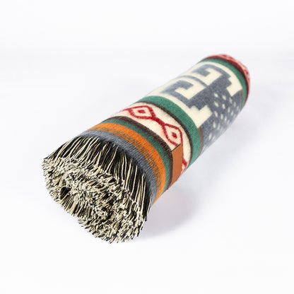 Artisan Woven Southwestern Throw - Sumaco Wave