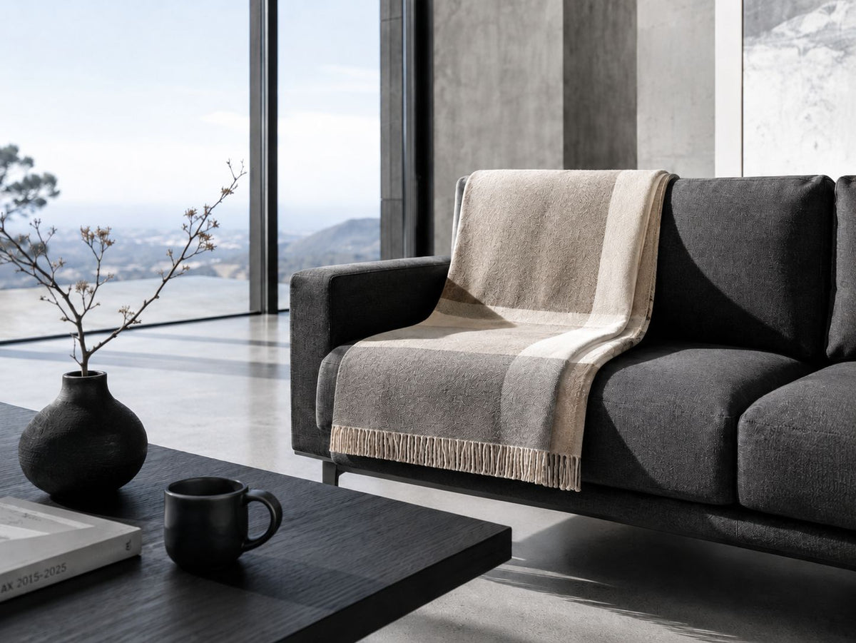 Ecuadane luxury custom woven blanket and throw collection
