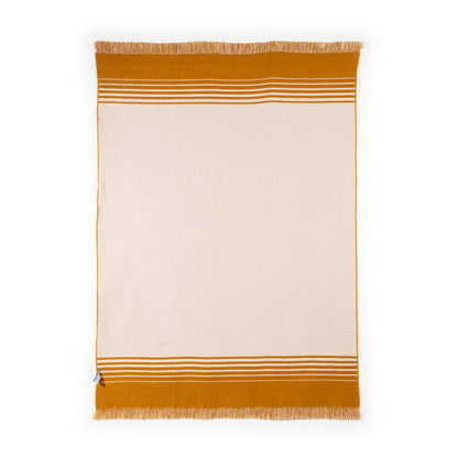 Versailles - Gold and Beige Luxury Throw Blanket