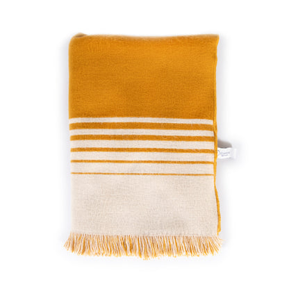 Versailles - Gold and Beige Luxury Throw Blanket