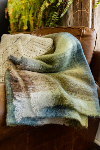 Mohair &amp; Wool Throw Blanket - Cara Rowan