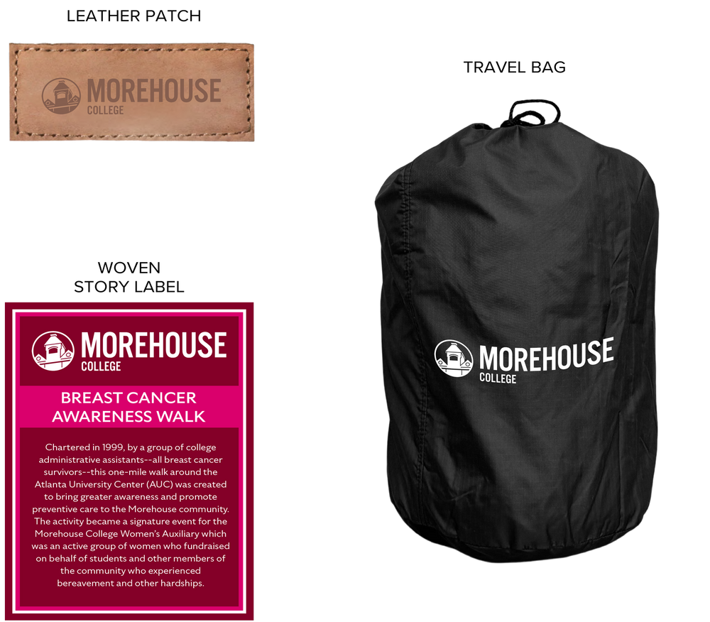 Woven For Hope custom design concept for universities and campus breast cancer awareness programs