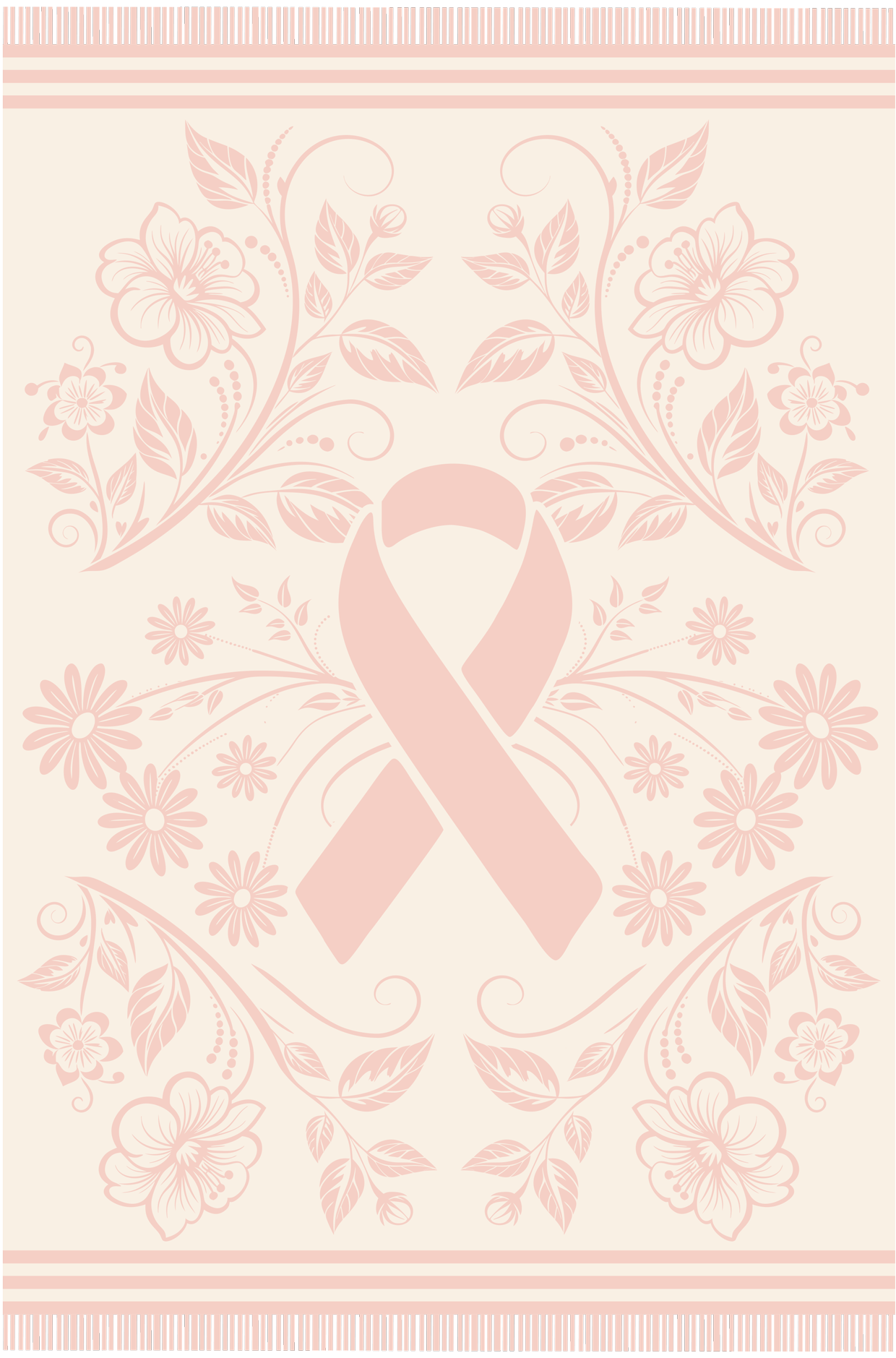 Woven For Hope breast cancer awareness blanket design