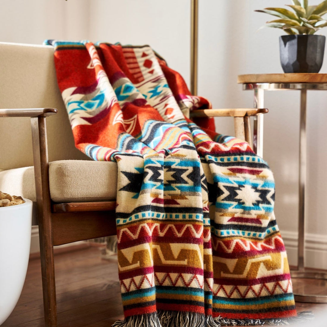 Artisan-Made Southwestern Blanket - Antisana Earth Throw