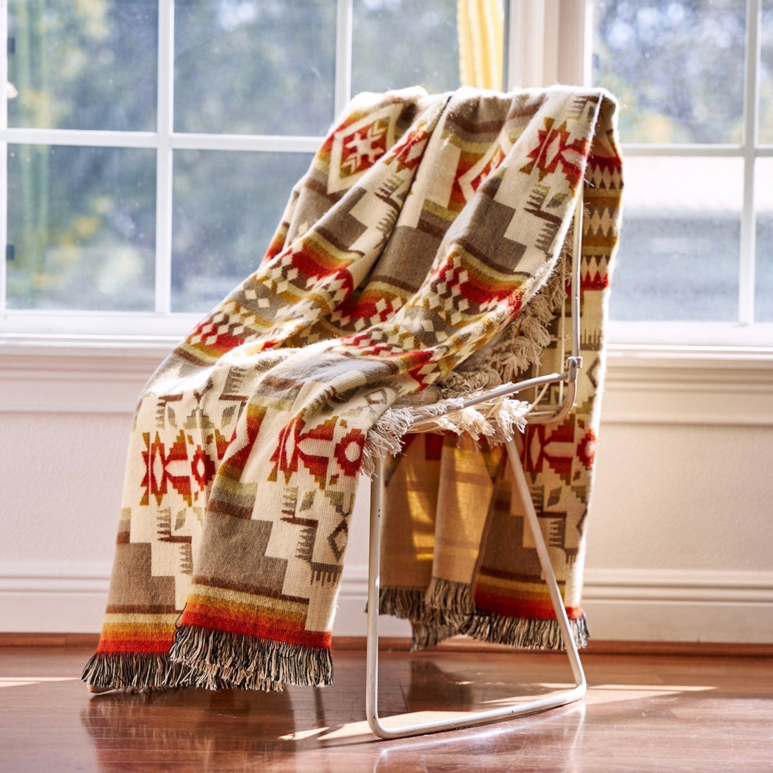 Artisan-Made Southwestern Blanket - Andes Beach Throw