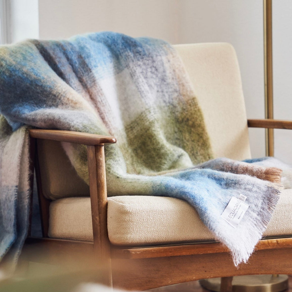 Mohair &amp; Wool Throw Blanket - Cara Rowan
