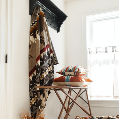 Artisan-Made Southwestern Blanket - Mountain Range