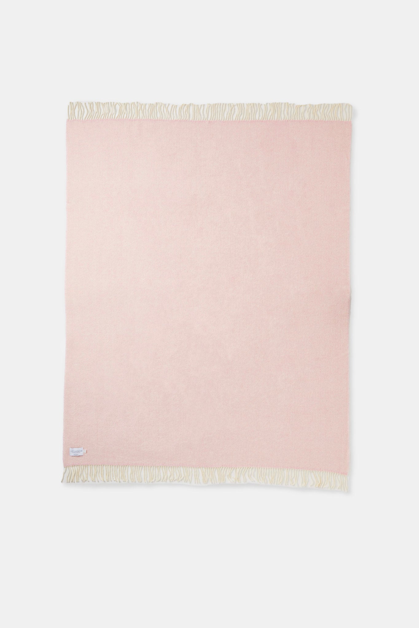 Merino Wool &amp; Cashmere Throw Blanket - Álainn Yew Pink