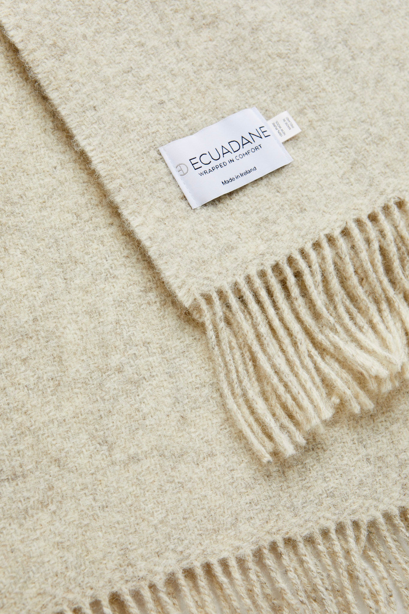 Wool Throw Blanket Woven in Ireland - Saoirse Ash